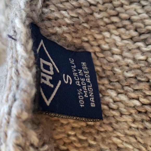 Amongst Others Marled Gray Mock Neck Henley Button Front Pullover Sweater SZ S - Picture 5 of 9